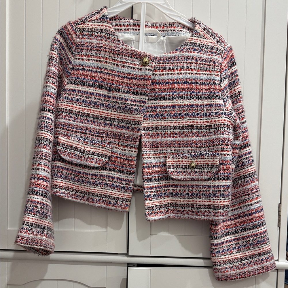 Janie and Jack Striped Tweed Blazer size 5
